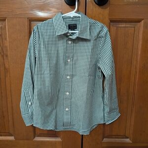 Crewcuts Thompson Green Checkered Boys Dress Shirt
